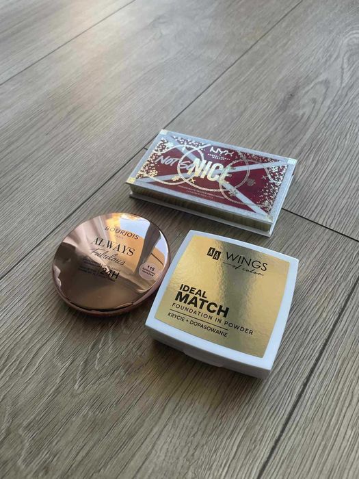 nowy zestaw kosmetyków do makjiażu AA Wings Bourjois paletka cieni NYX