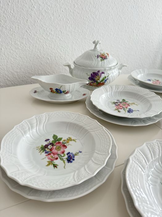 Serwis obiadowy Hutschenreuther Dresden w kwiaty