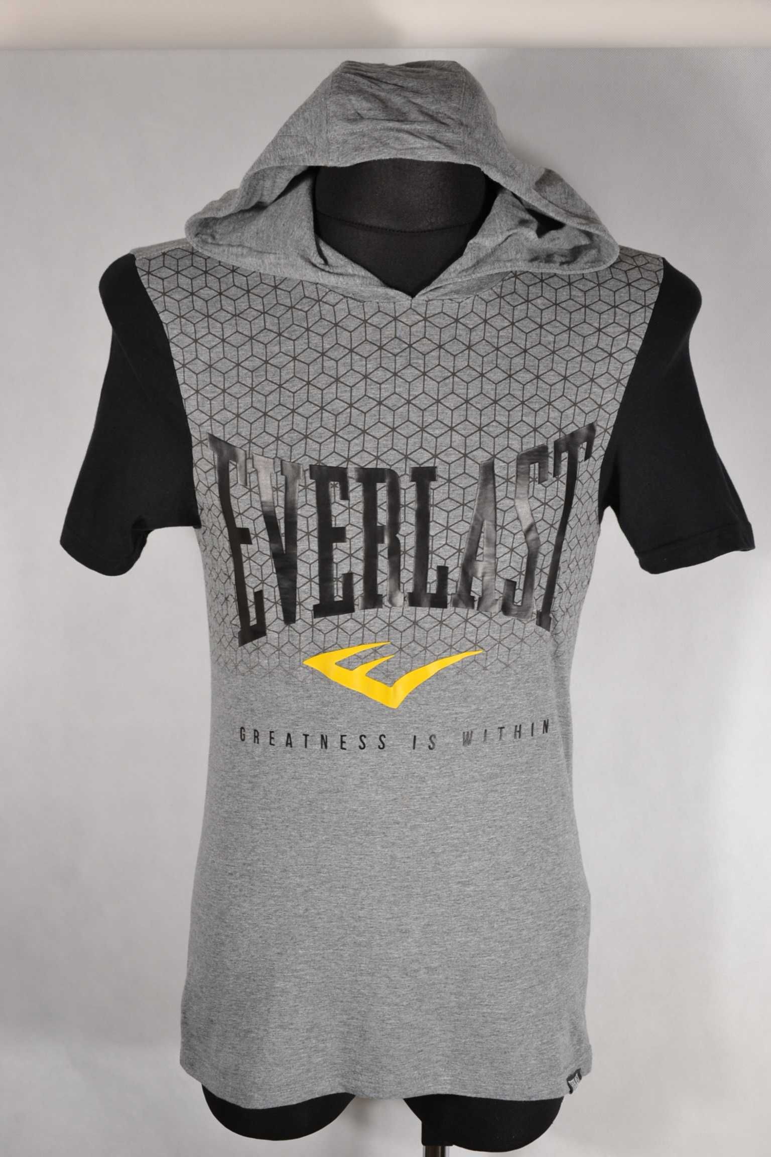 EVERLAST Koszulka Męska z Kapturem M Oryginalna Super Stan Bawełna