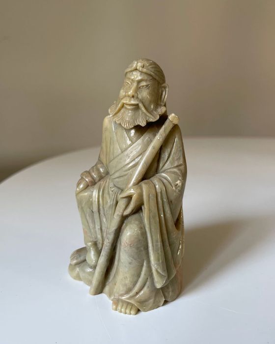 Rzeźba Figurka 12.5cm Kamień Azja Vintage