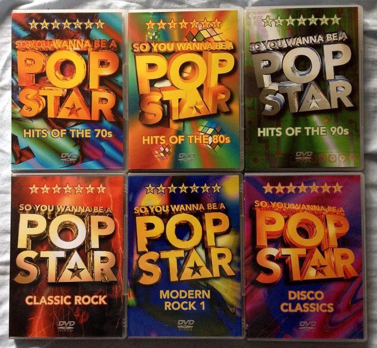 6 DVD's Karaoke 35€ So You Wanna Be a Pop Star! Rock Anos 70 80 90