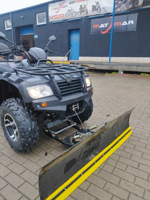 CFmoto 500 rok 2011 z pługiem MATMAR Ełk