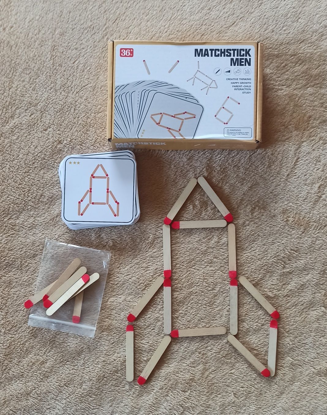 Drewniana zabawka rozwojowa Montessori
