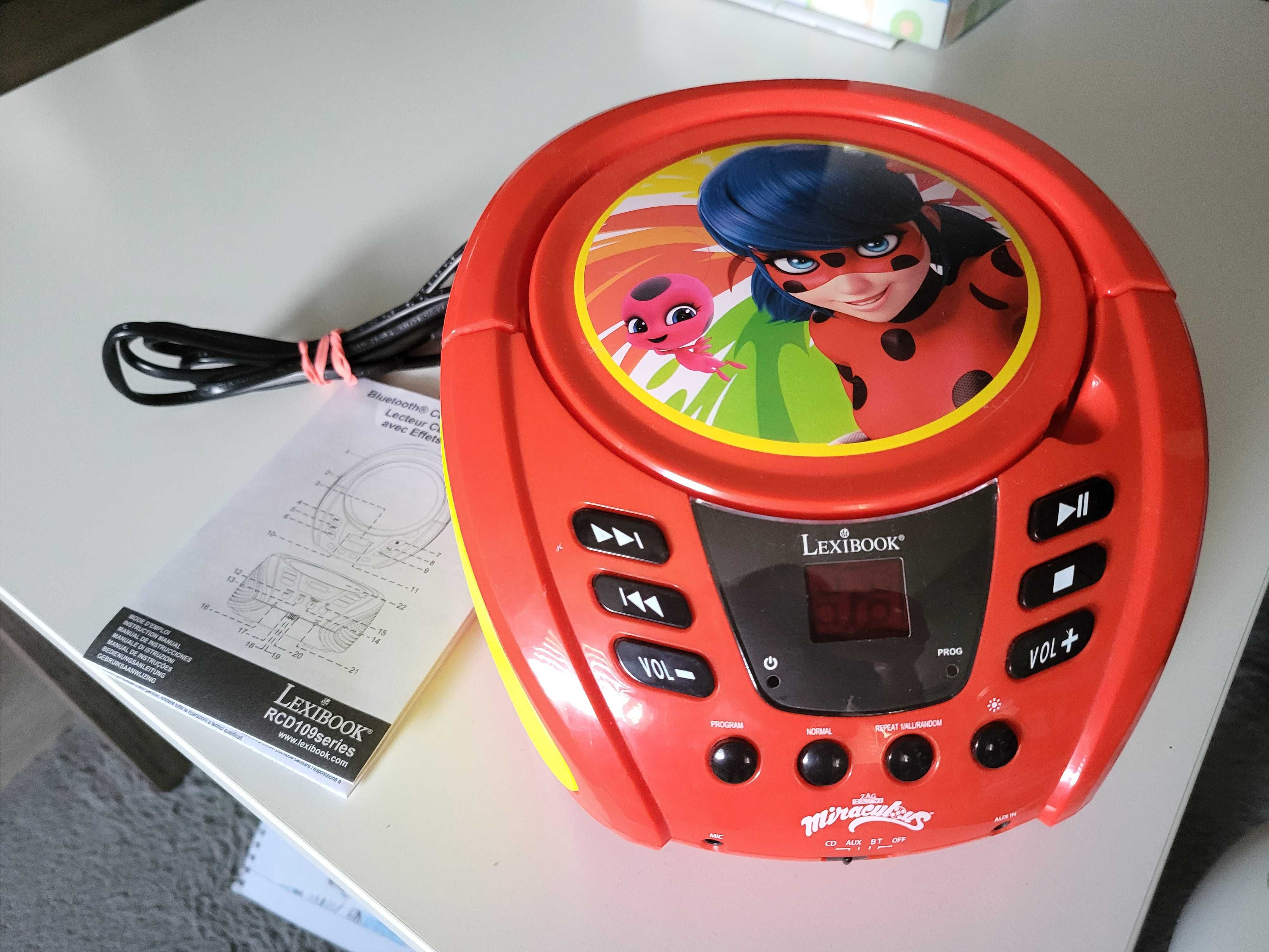 Odtwarzacz CD Bluetooth Radio Miraculous - NOWY