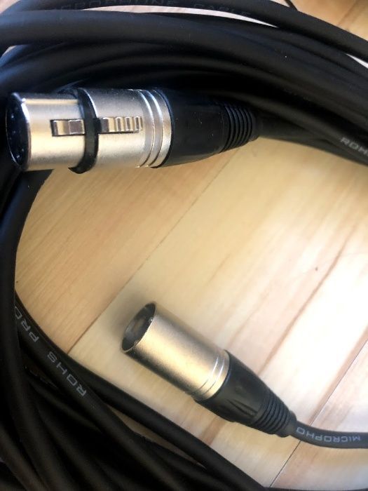 Кабель для микрофона XLR-XLR 10метров Гитарный кабель 6м