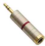 Adapter przejściówka gniazdo JACK 6,3MM STEREO wtyk JACK 3,5 MM STEREO