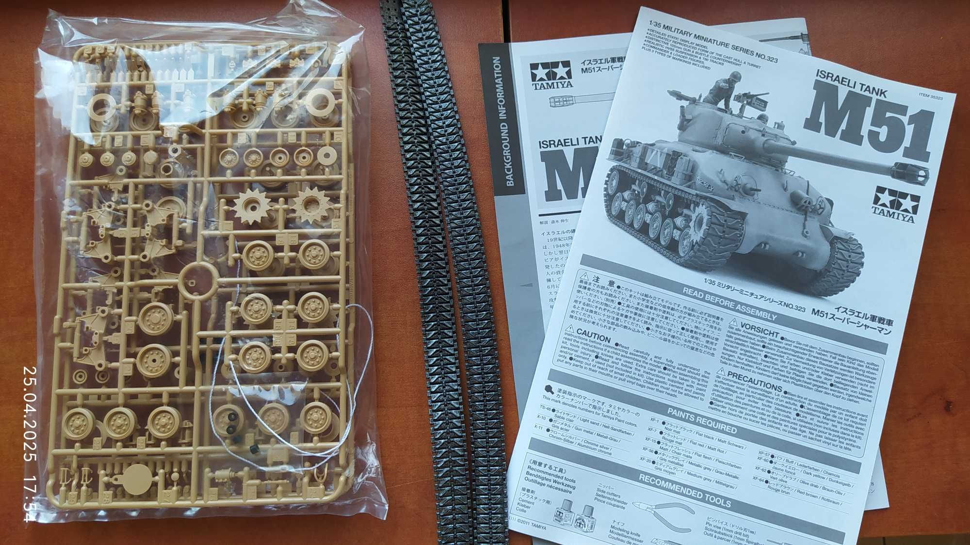 M51 Israeli Tank model do sklejania Tamiya 1:35