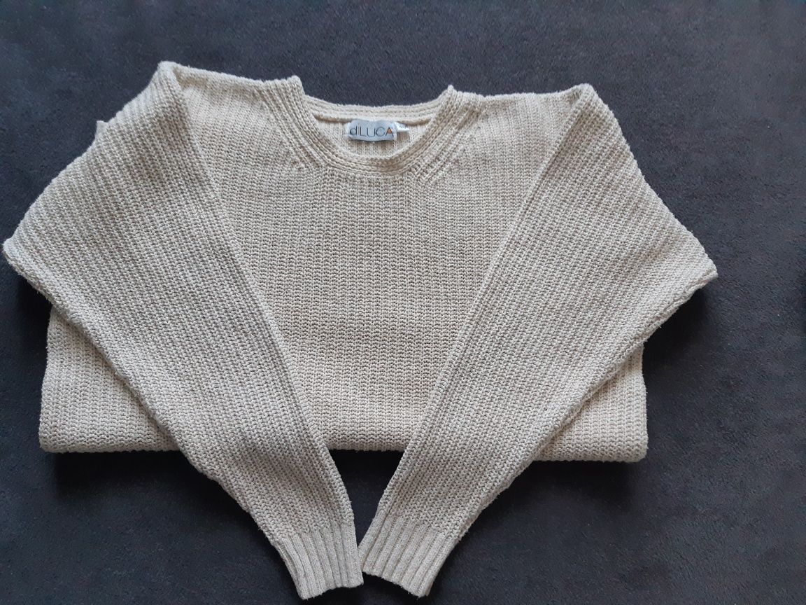 Beżowy sweter damski Diluca  L XL