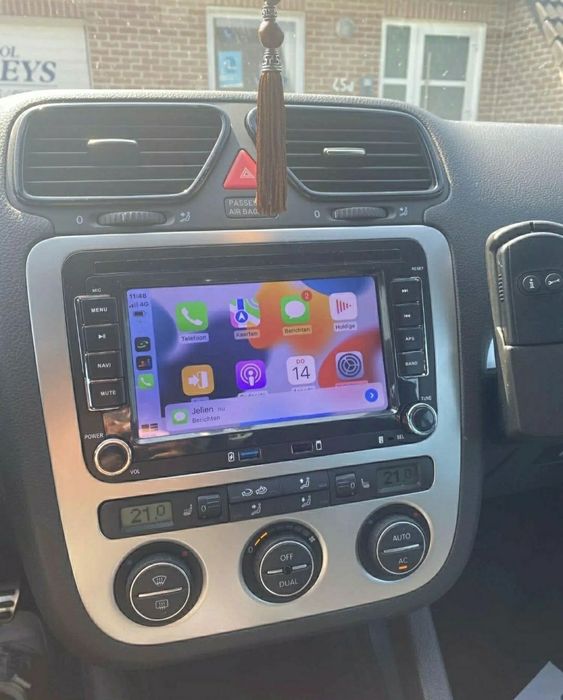 Radio 2 DIN Android + carplay VW / Golf / Passat / Polo / Seat / Skoda