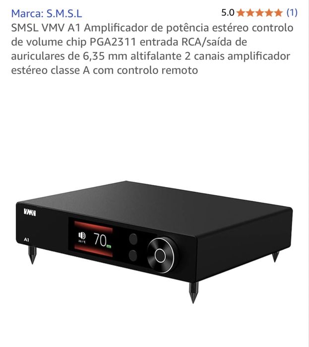 Amplificador de mesa Classe A SMSL A1 com ofertas!!!