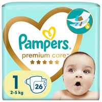 Подгузники Pampers Premium Care Размер 1 (2-5 кг) 26 шт