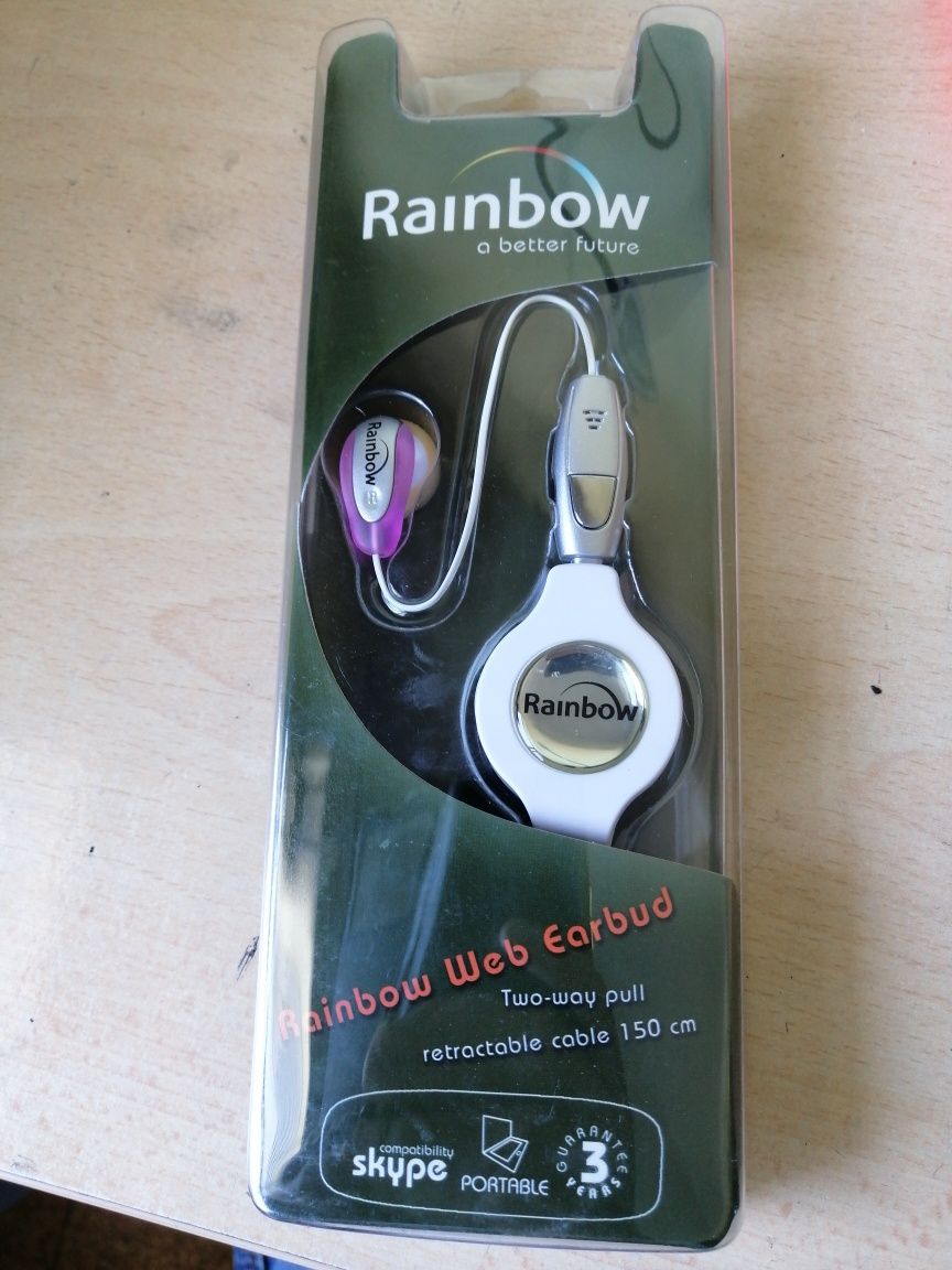 Auricular com microfone Rainbow