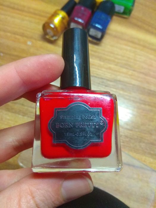 Лак born pretty 15 мл и 6 мл для степенга ; пластинки uf/led для рисун