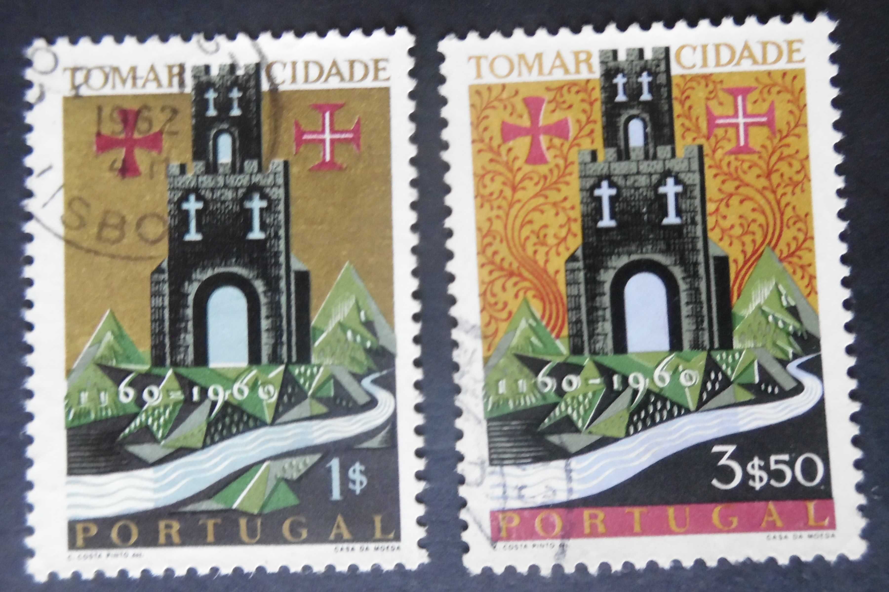 Selos Portugal 1962-Cidade de Tomar série completa