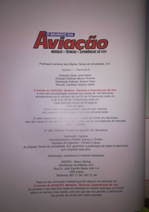 Revista Mundo de Aviação colecção completa