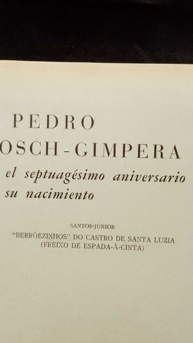 A Pedro Bosch-Cimpera en el 70º aniversario(Freixo de Espada-à-Cintra)