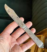 Nóż nożyk art deco SREBRO przedwojenny