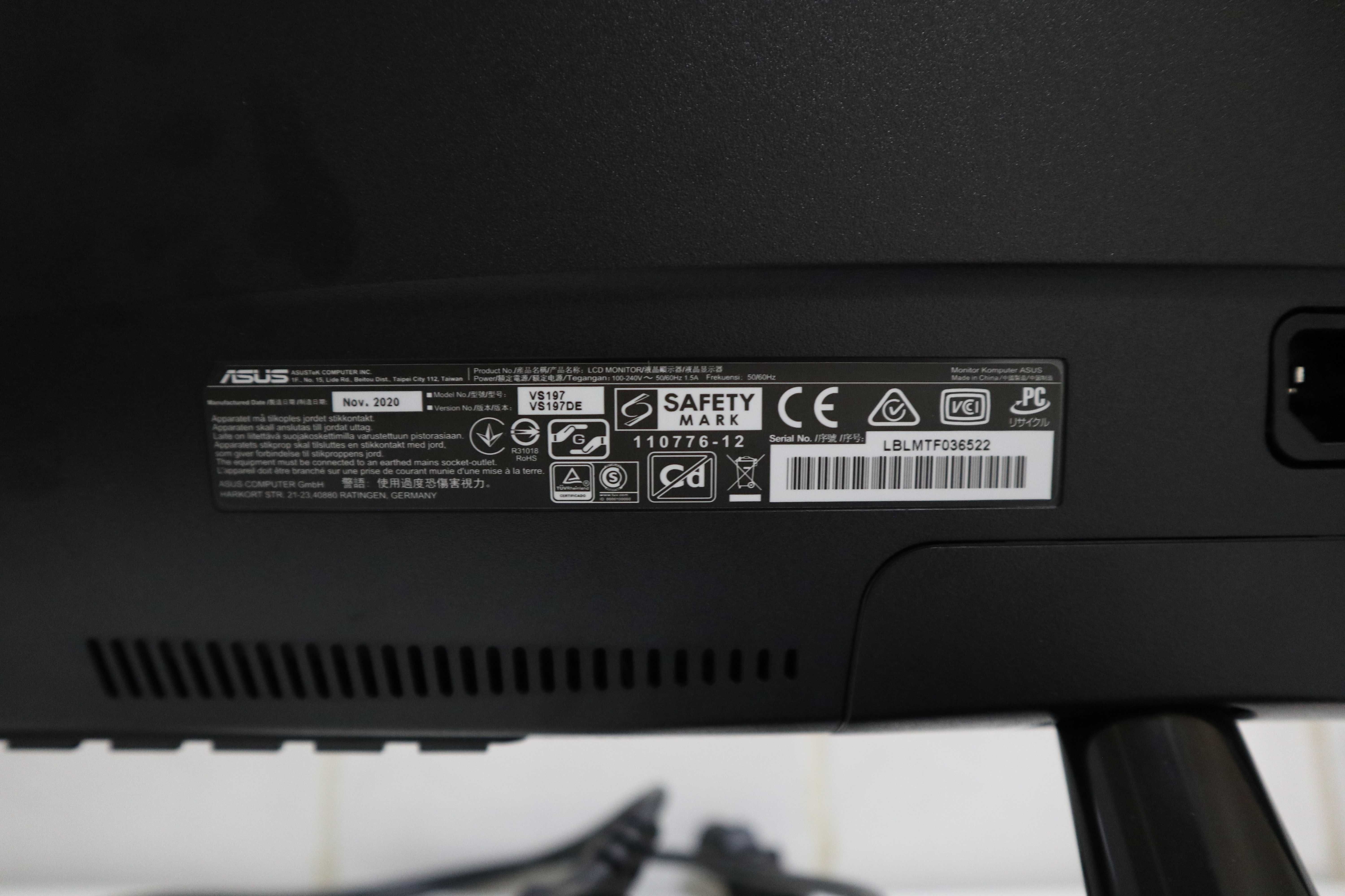 Monitor Asus 18.5