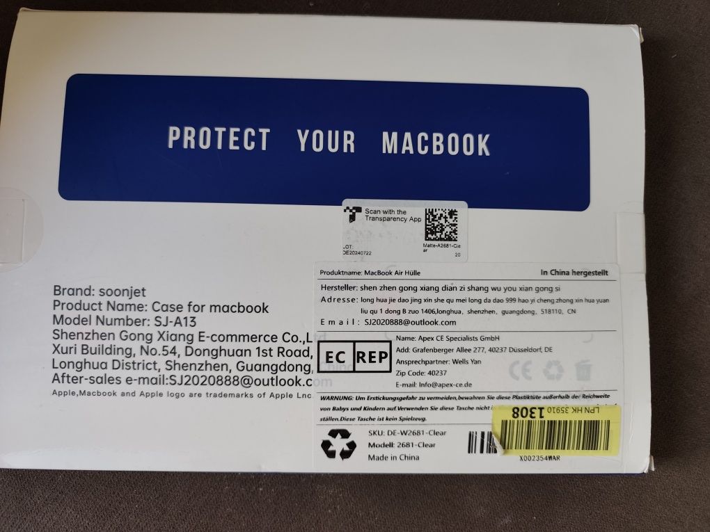 Protetor de MacBook