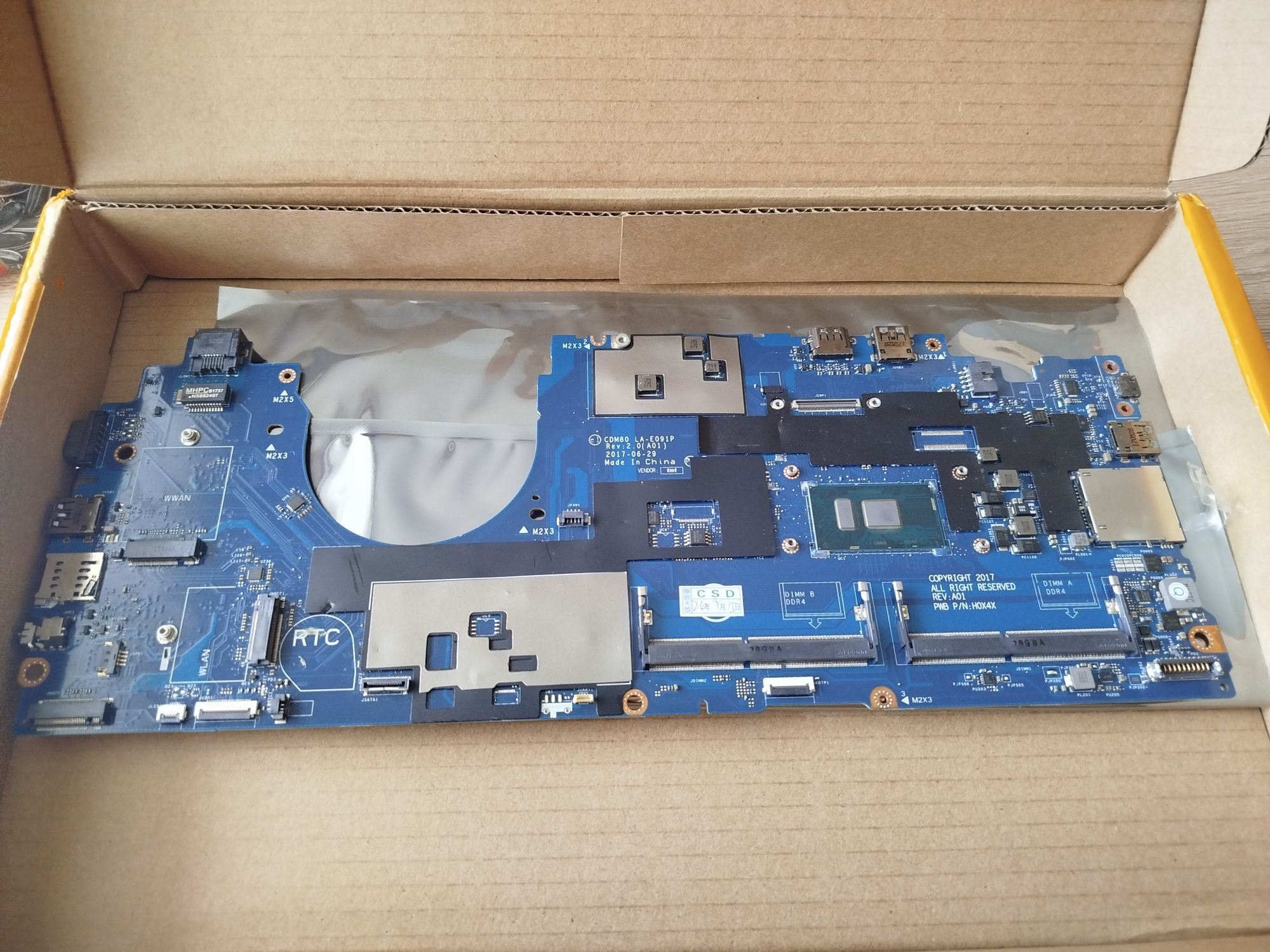 Płyta główna Dell Latitude 5580 i5-7300u LA-E091P