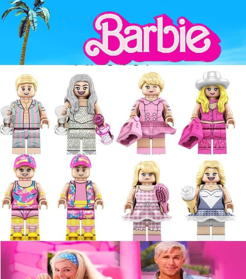 Coleção de bonecos minifiguras Barbie nº1 (compatíveis Lego)