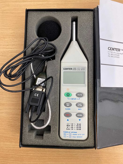 Miernik poziomu dzwięku hałasu Center 322 Sound Level Meter