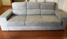 Sofá reclinável com chaise long