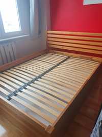 Rama łóżka stelaż ze schowkiem drewniane 160x200