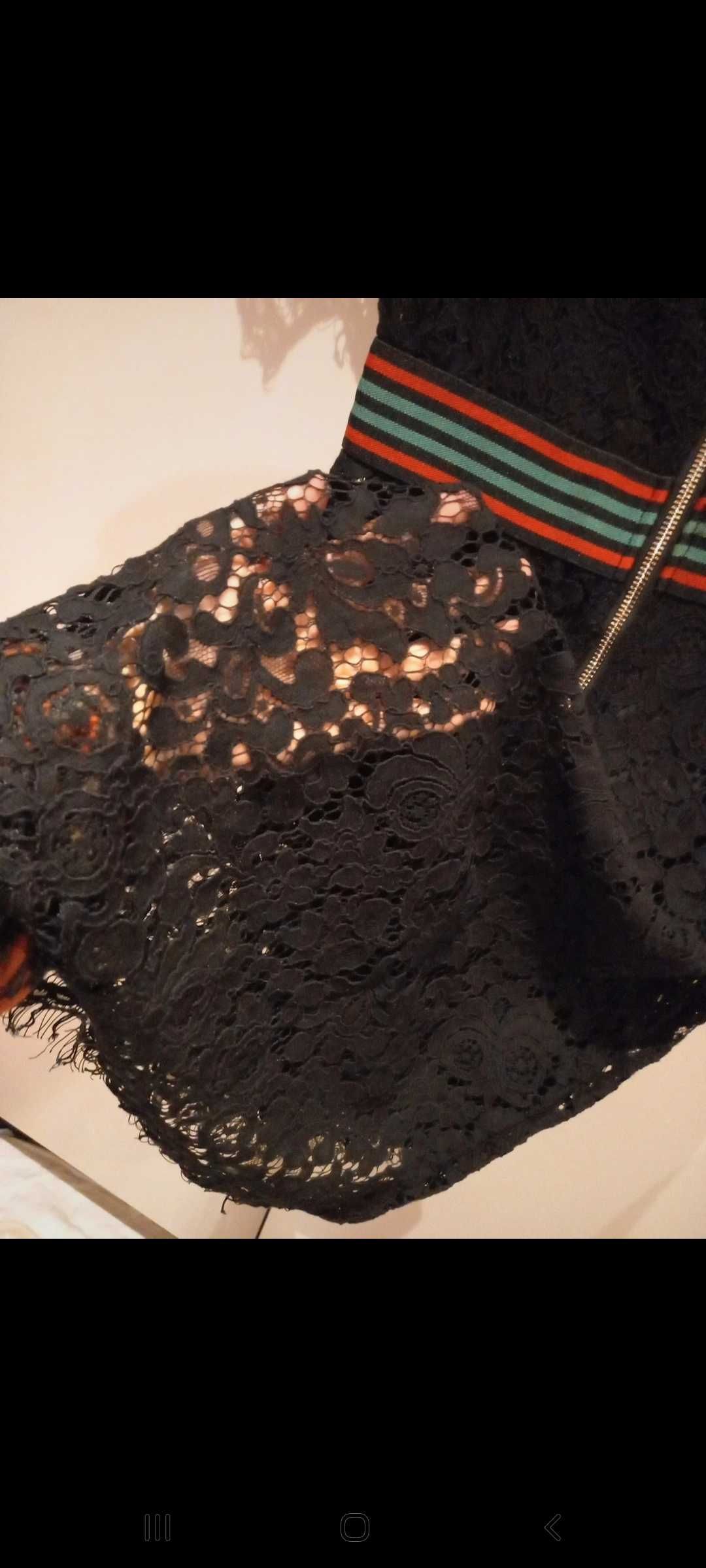 Vestido preto de cerimónia, com cintura colorida - 40/ 36 - Morgan