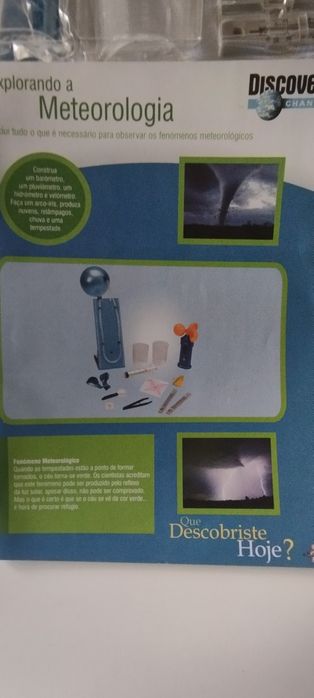 Kit Explorando a Meteorologia da "Discovery Channel". Adequado p