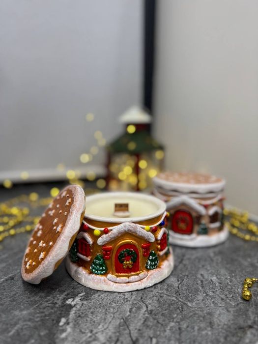 Новорічна свічка ручної роботи