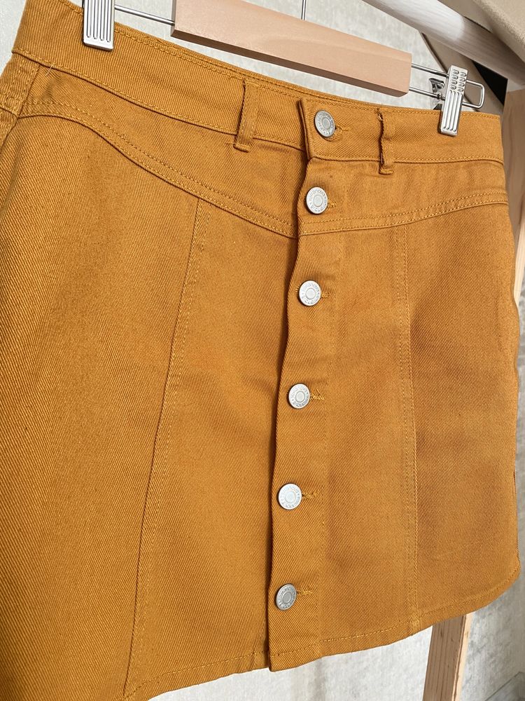 Спідниця джинсова на ґудзиках юбка міні