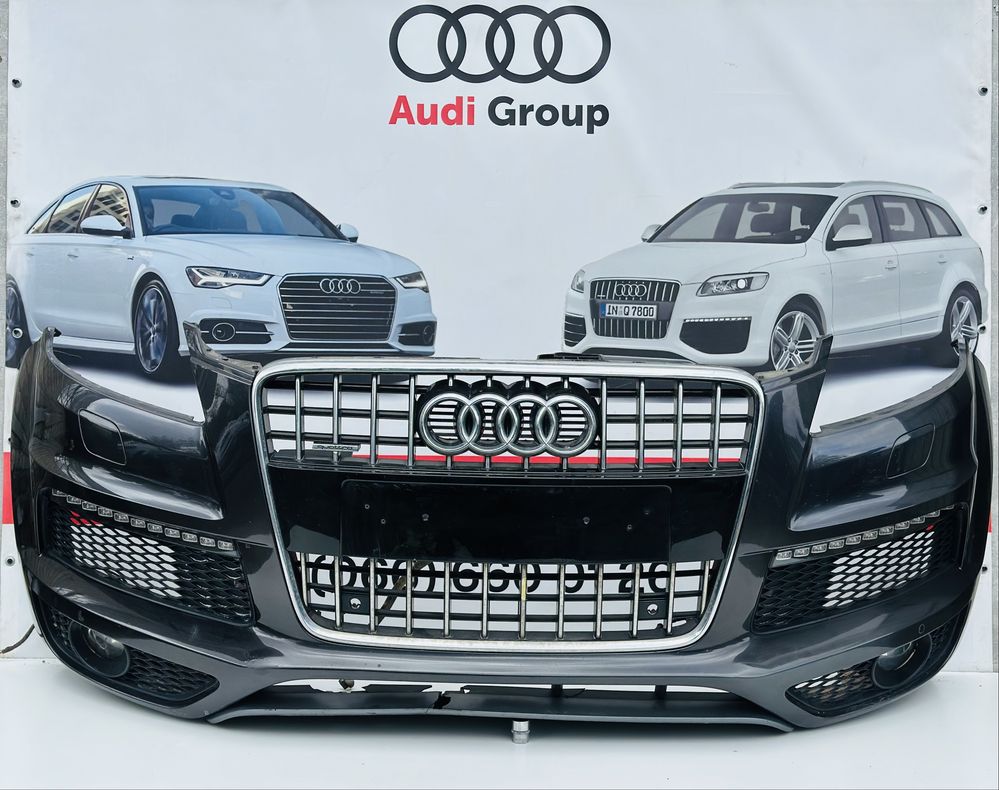 Передній Бампер Audi Q7 4L S-Line Рестайлинг Губа Передня Роборка
