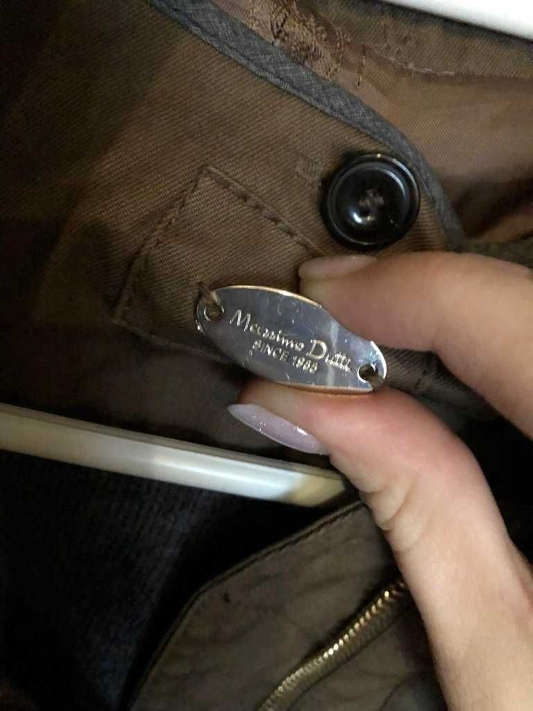 Massimo Dutti parka kurtka kaptur miś S porządna