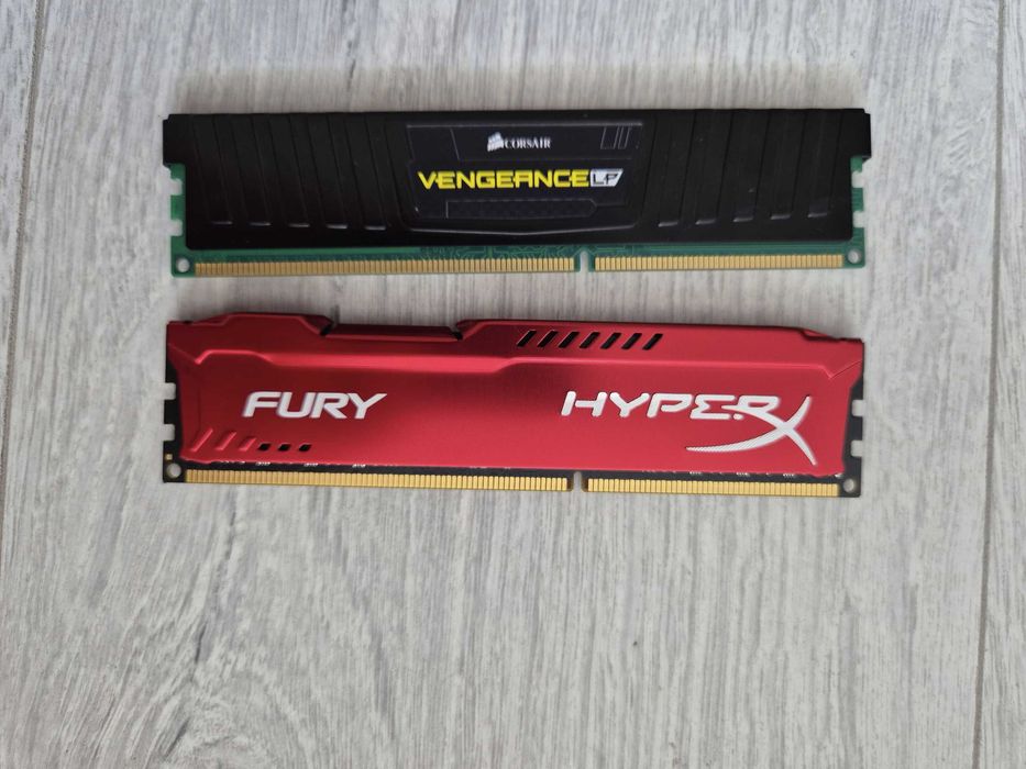пам'ять DDR3 8GB 1600MHz CL10 HyperX \ Corsair Vengeance LPX.