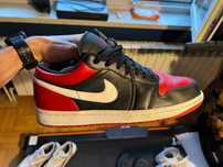 Buty Nike Jordan 1 LOW 44,5 (czarne/czerwone)