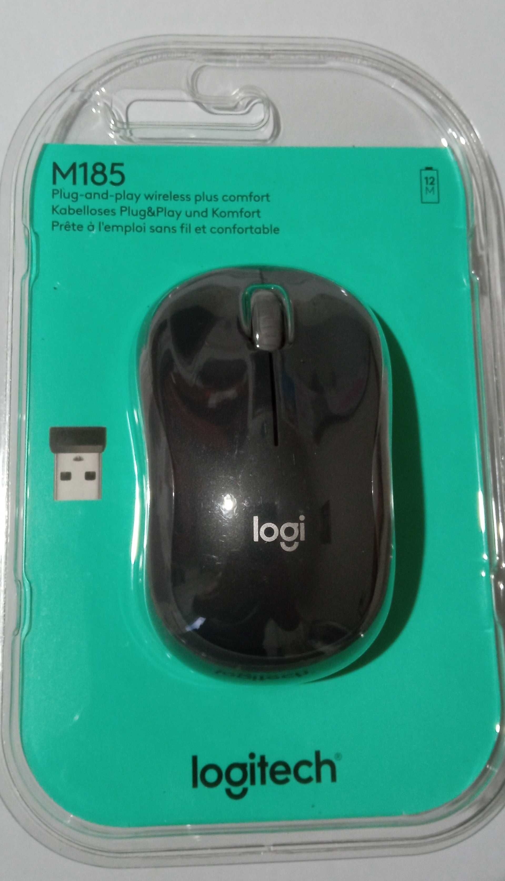 Бездротова мишка Logitech M185 Gray
