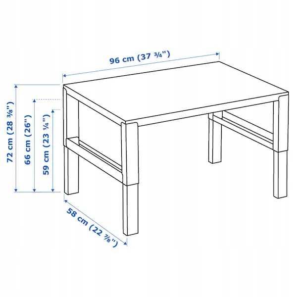 Regulowane biurko IKEA PAHL plus krzesło obrotowe