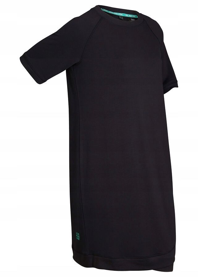 B.P.C sukienka dresowa krótki rękaw czarna 36/38.