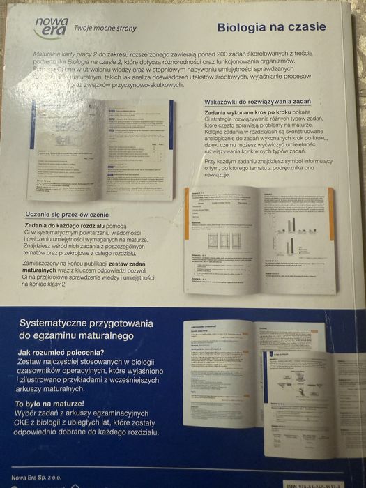 Biologia maturalne karty pracy dwa Nowa Era zakres rozszerzony