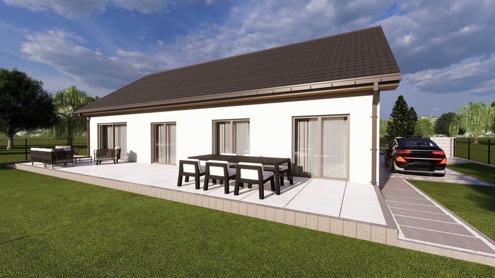 DOM Kamilek Turbo 126m2 dom parterowy duży