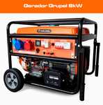 Gerador 8 KVA Grupel Motor Subaru 2 e 1 Mono e Trifásico