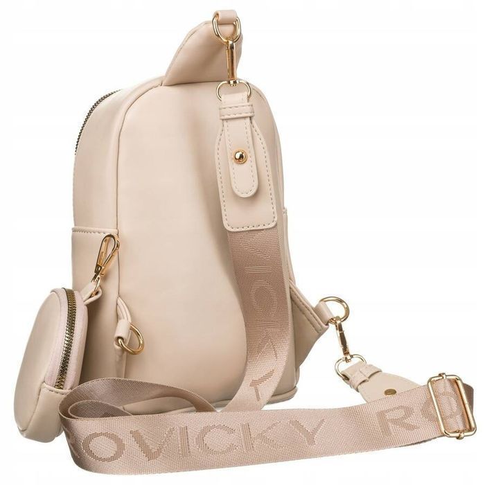 Saszetka damska na ramię wykonana ze skóry ekologicznej - Rovicky