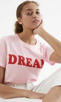 T-shirt KappAhl różowy XS S dream