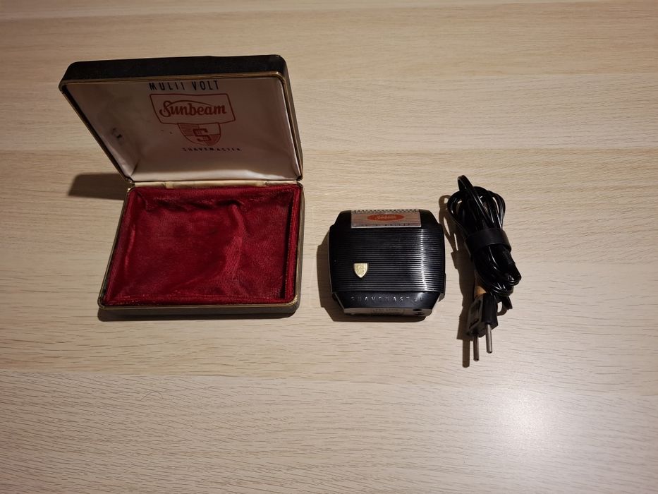 Vintage golarka Sunbeam Shavemaster XSM – lata 50/60, etui