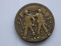 Medalha de bronze comemorativa do 1º Aniversário do MFA -- 1975