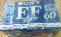 Sony super EF 60m. Чистые аудиокассеты кассеты . Japan.