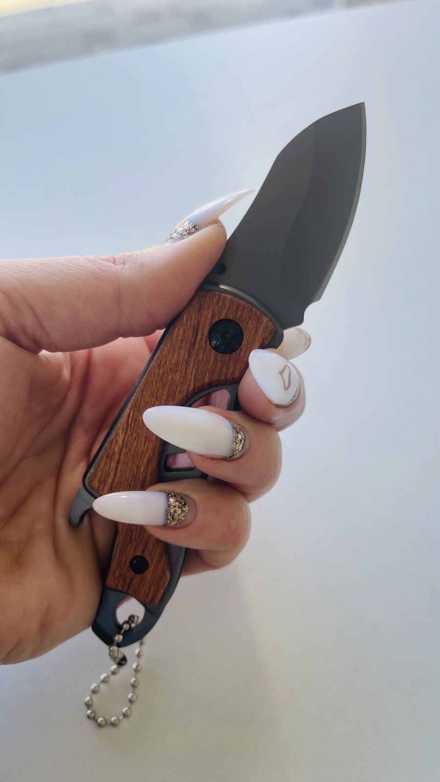 Нож раскладной со стальным клинком