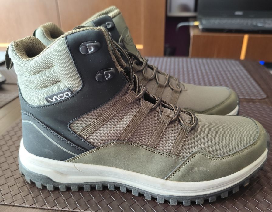 Buty męskie wysokie trepy trekkingowe 42 khaki