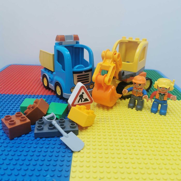 LEGO DUPLO 10812 Ciężarówka i koparka gąsienicowa